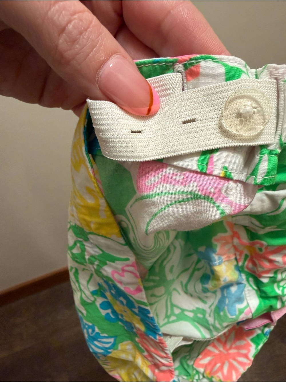 Lilly Pulitzer Girls Floral Callahan Shorts Size 12 Adjustable Waist - Picture 5 of 5